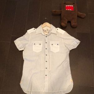 Diesel button down short sleeve
